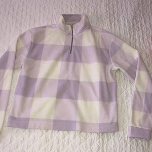 purple chess pattern sweater
